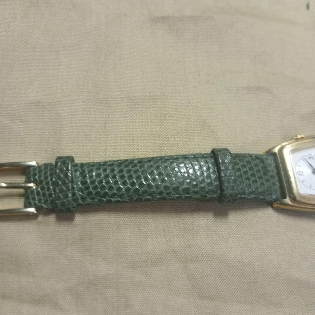 SEIKO NOIE デュアルタイム　グリーンレザー 腕時計　セイコー　ノイエ