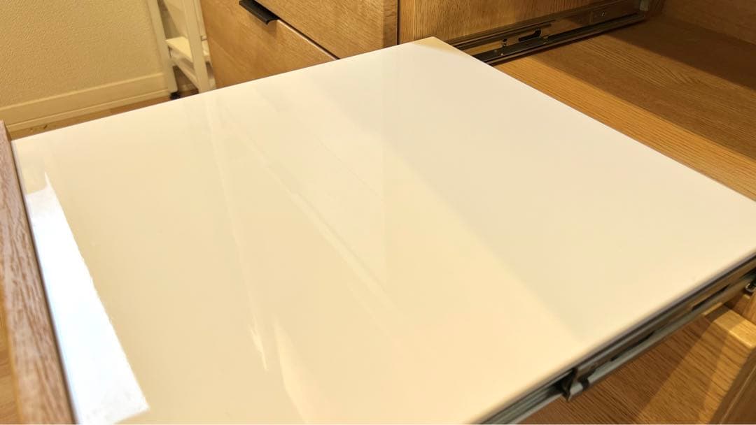 【美品】　キッチンボード エトナ105KB LBR ライトブラウン　食器棚