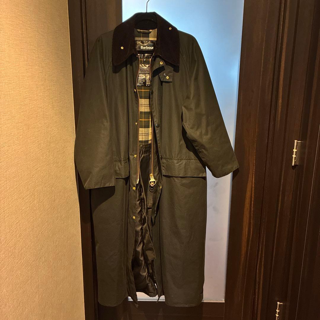 Barbour ロングコート 40\" ダークグリーン