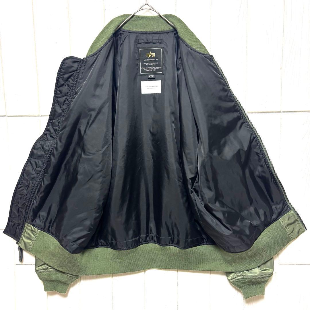 ALPHA MA-1 PRIMALOFT セージグリーン L ナノユニバース別注