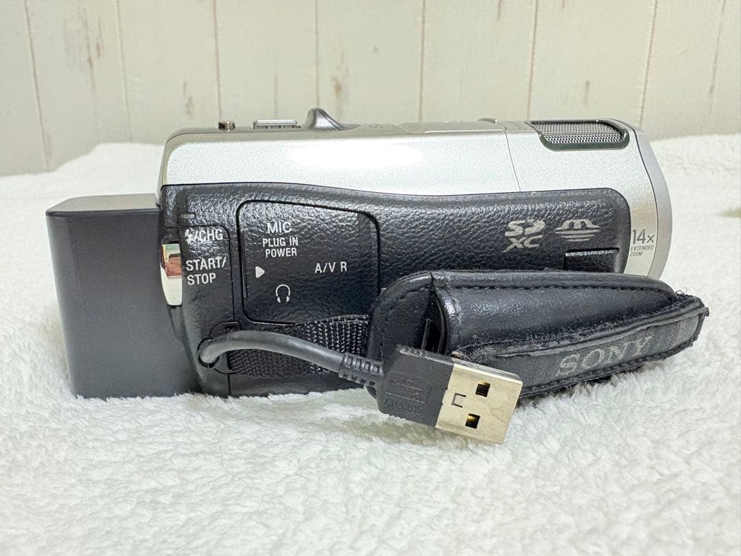 動作確認済 SONY HDR-CX560V ハンディカム ビデオカメラ シルバー