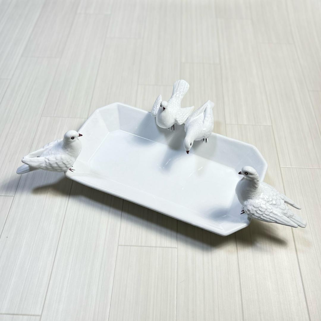 COSTA　コスタ　イタリア　オブジェ　花器　鳩　ハト　アンティーク　昭和レトロ