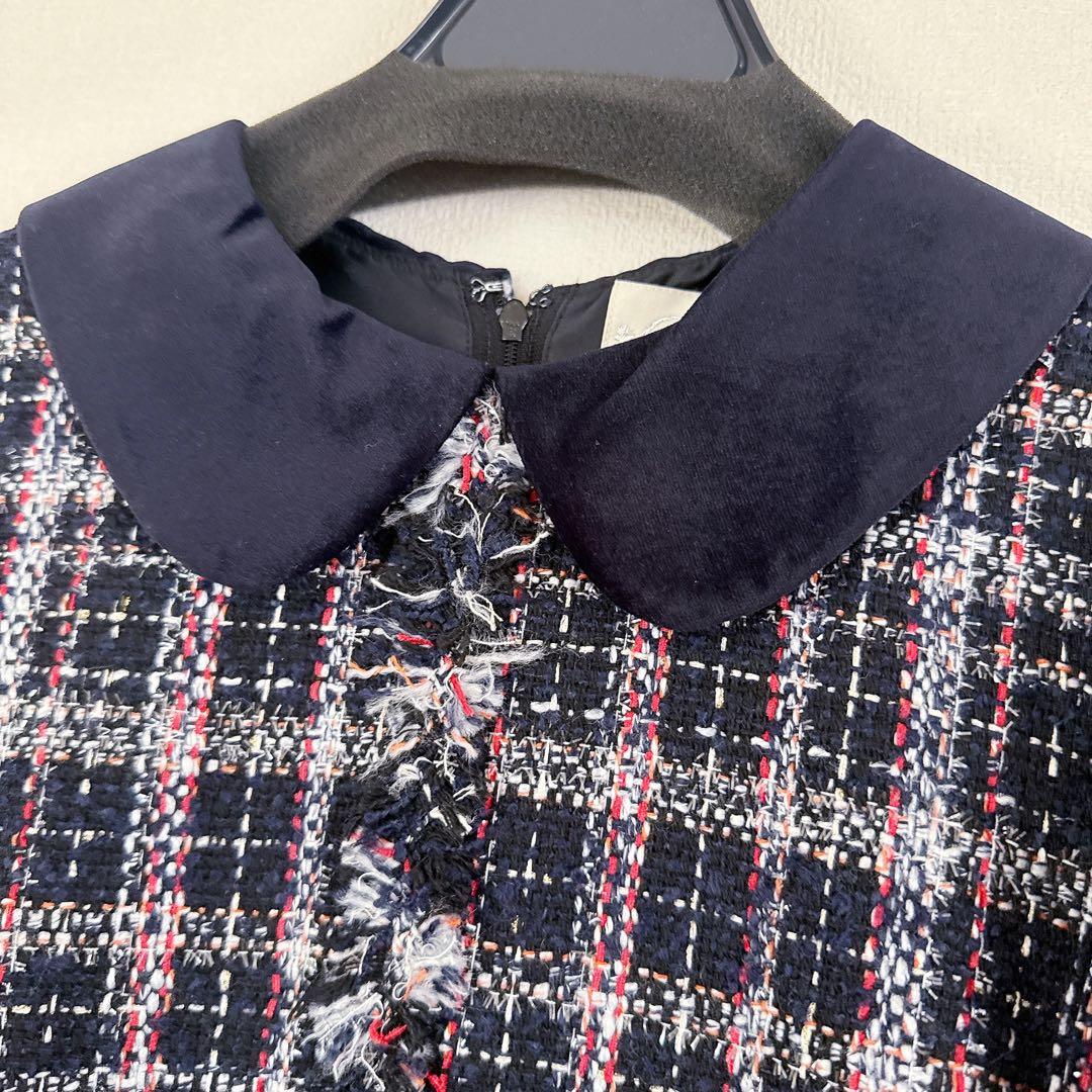 【美品】Chestyツイードチェックワンピース / チェスティ