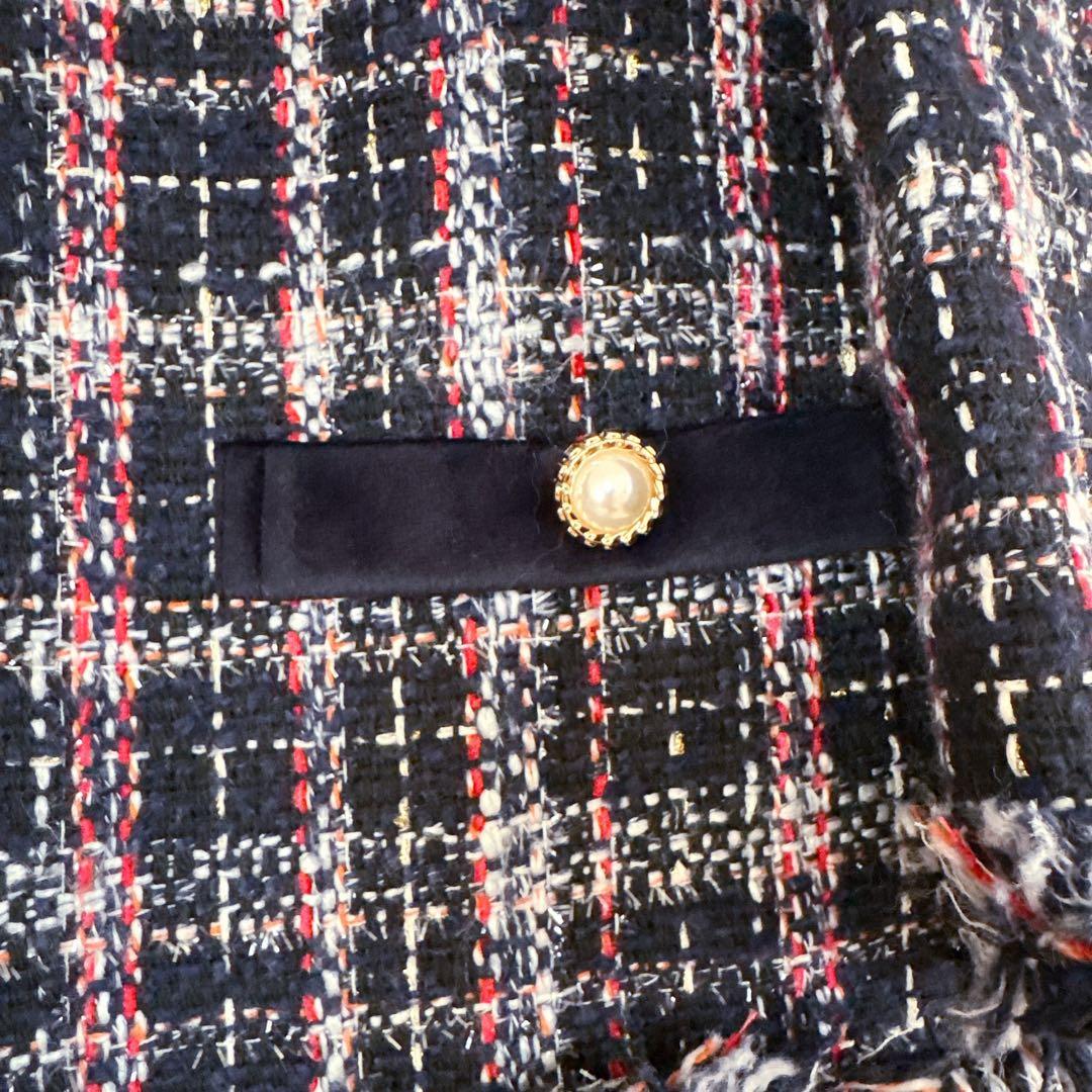 【美品】Chestyツイードチェックワンピース / チェスティ