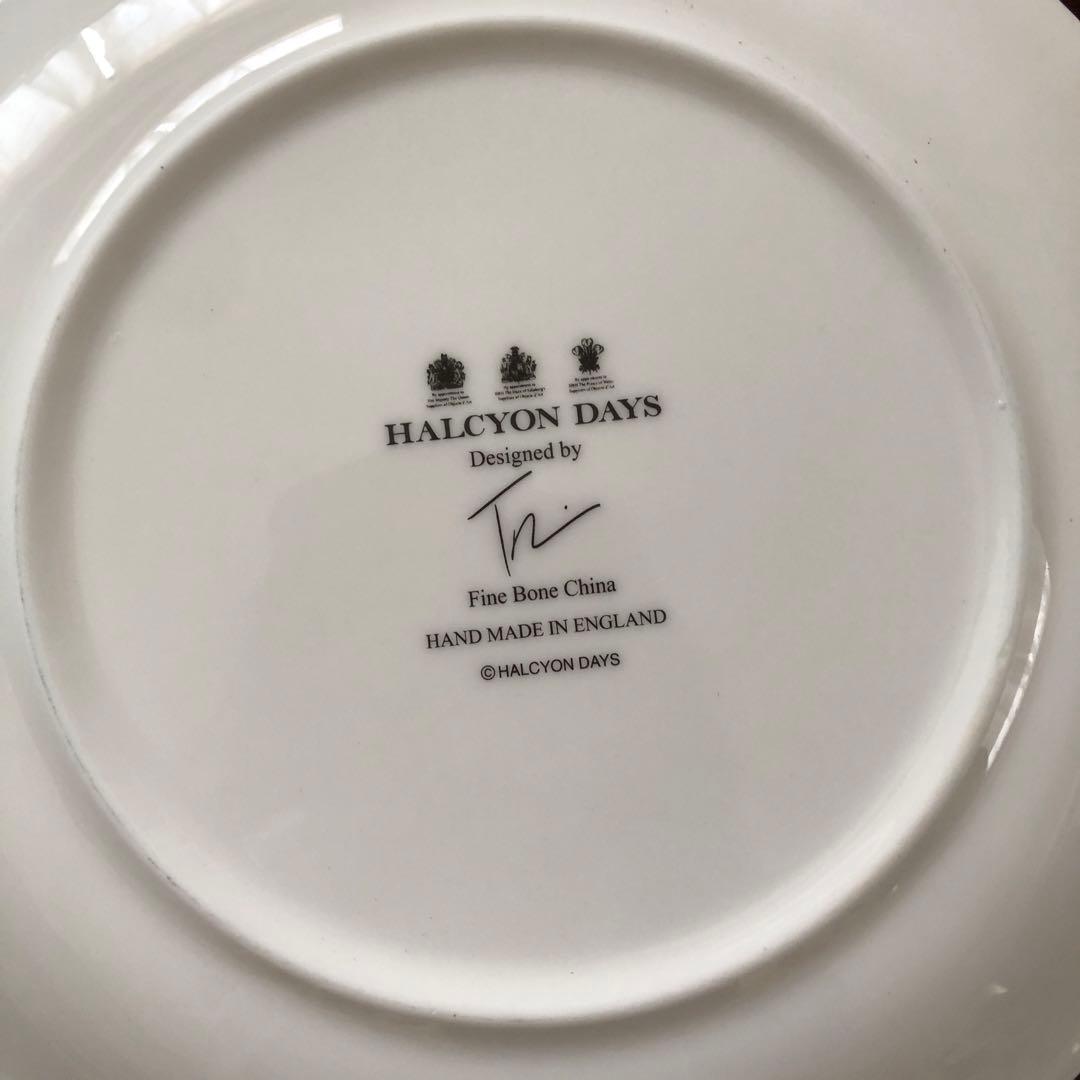 新品　英国　ハルシオンデイズ　ハル・ザ・ベア　プレート　4枚セット　クリスマス