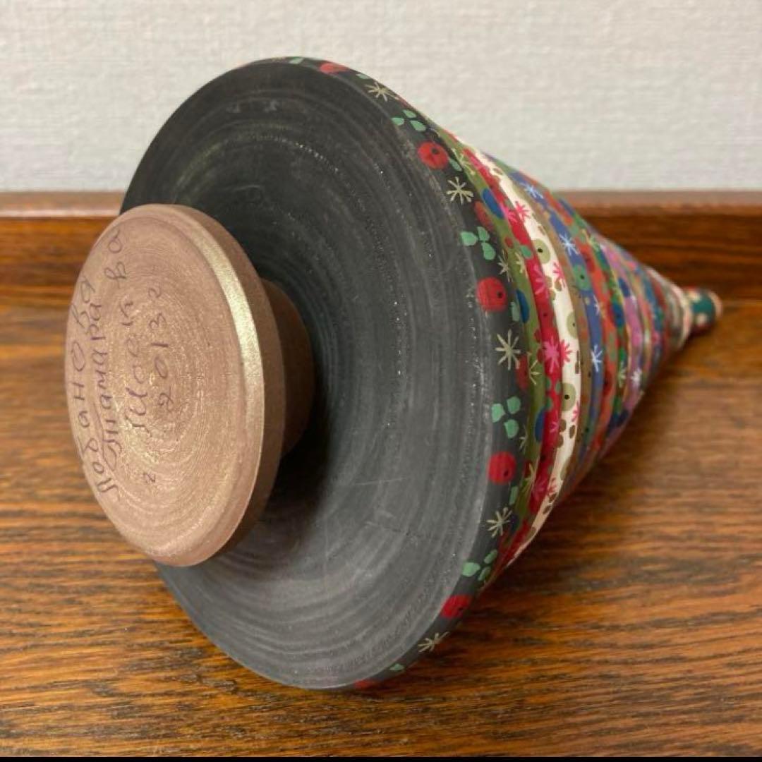 ロシア雑貨☆クリスマスツリー 木製 ヨールカ Ёлка タマラ作 マトリョーシカ