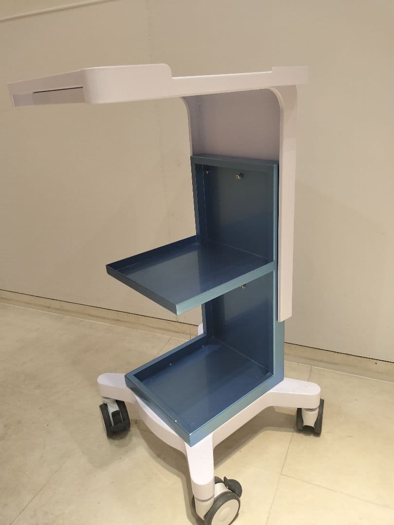 耐荷重40kg 超美品/スチール製のため頑丈】キャスター付きワゴン