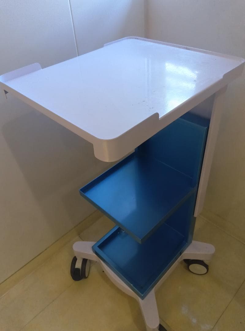 耐荷重40kg 超美品/スチール製のため頑丈】キャスター付きワゴン