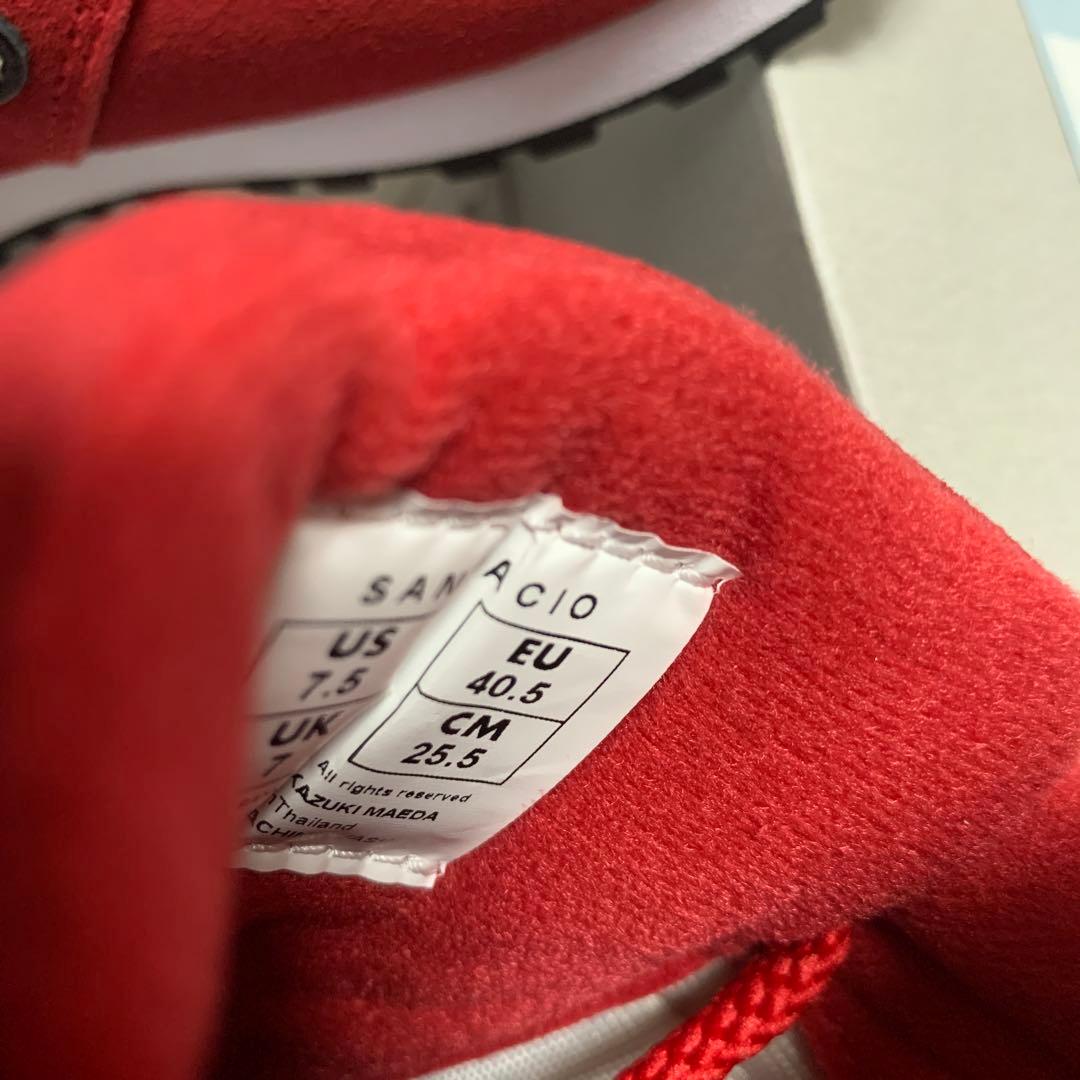 SANGACIO スニーカー レッド US 7.5