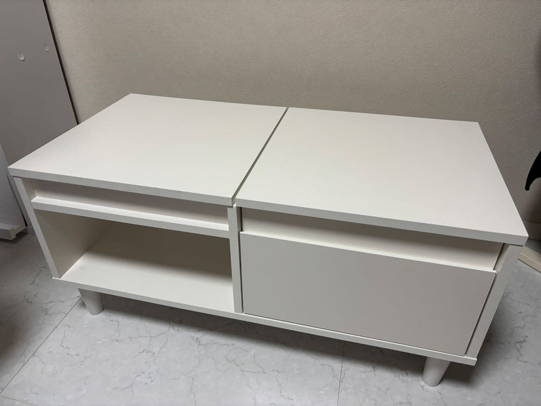 【送料込】 LOWYA テーブルドレッサー　ロータイプ鏡台　収納