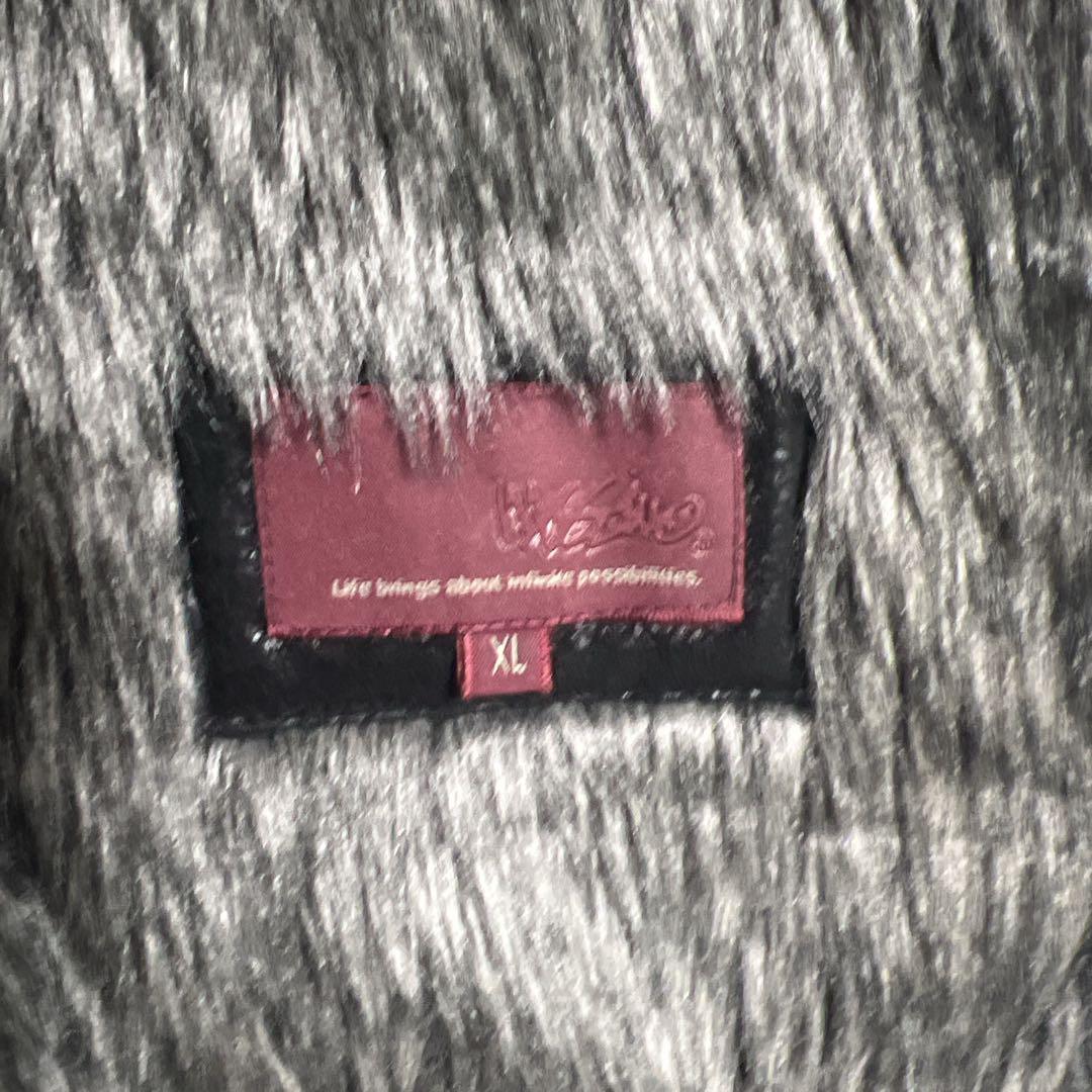 Y2K 20's MASSIMO マッシモ ブラック ファーライダースジャケット