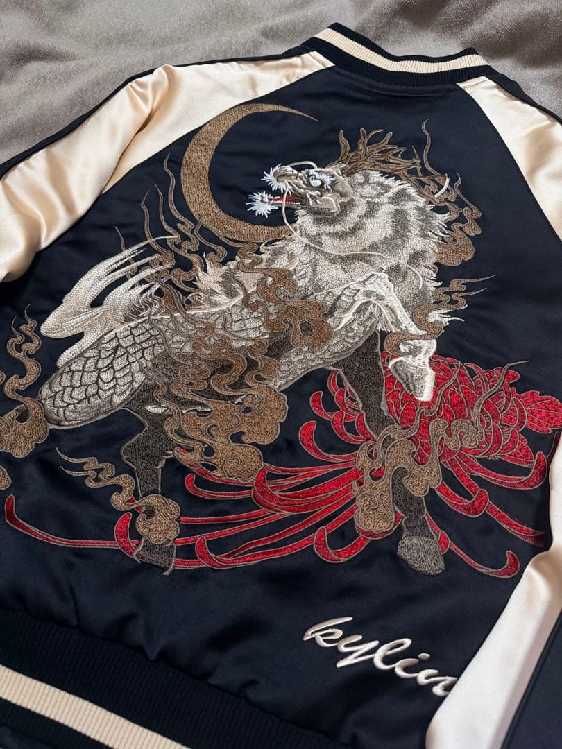 未使用 SKAJAN 虎 限定 スカジャン unisex 美品 サテン