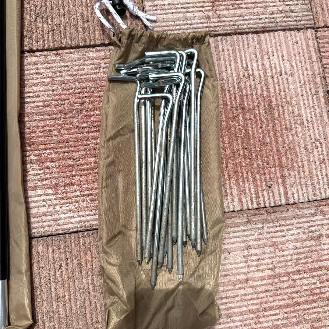 【前方ポール付】DODザワンタッチテントL タンカーキ4〜5名初心者簡単 廃盤品