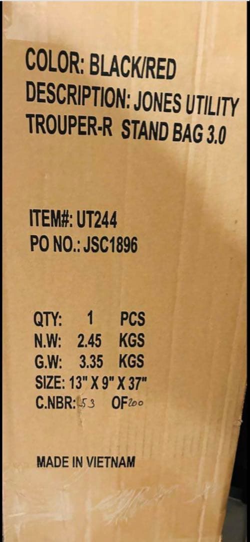 JONES 大人気スタンドゴルフバッグ　新品未使用品