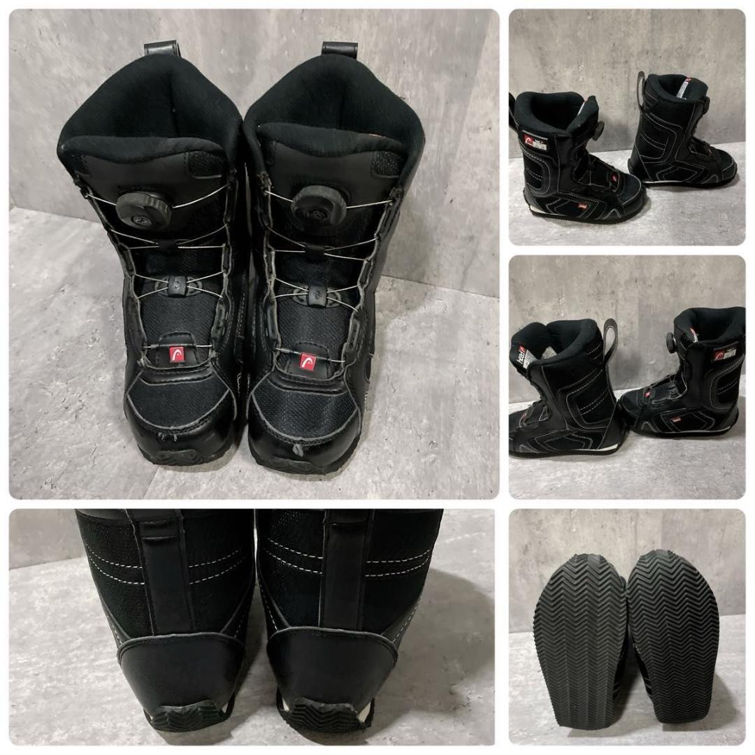 キッズ スノーボード 即乗り3点セット 118cm バイン HEAD ブーツ付き