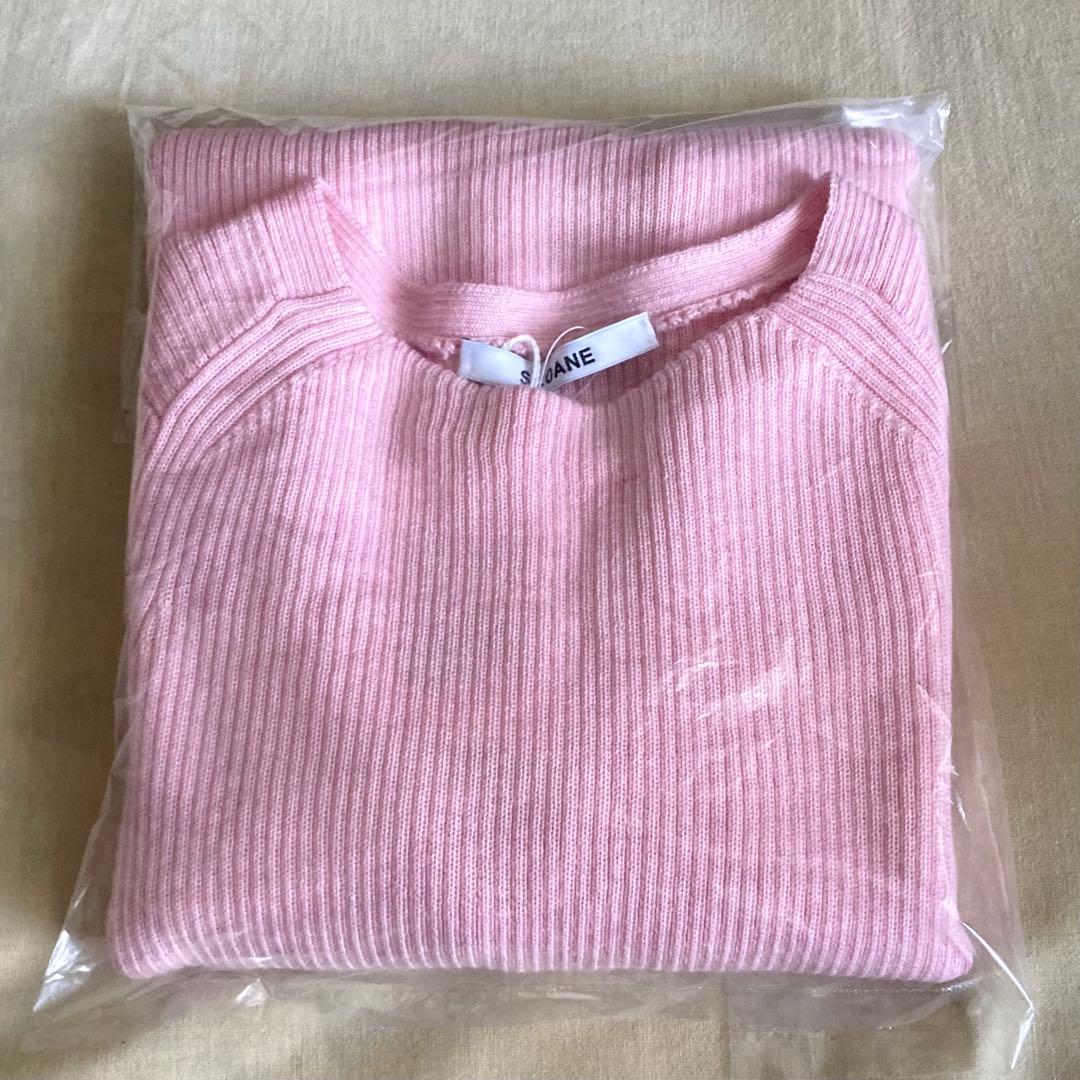 [たびこ ] SLOANE×UA - 一部別注14Gリブクルーネックニット