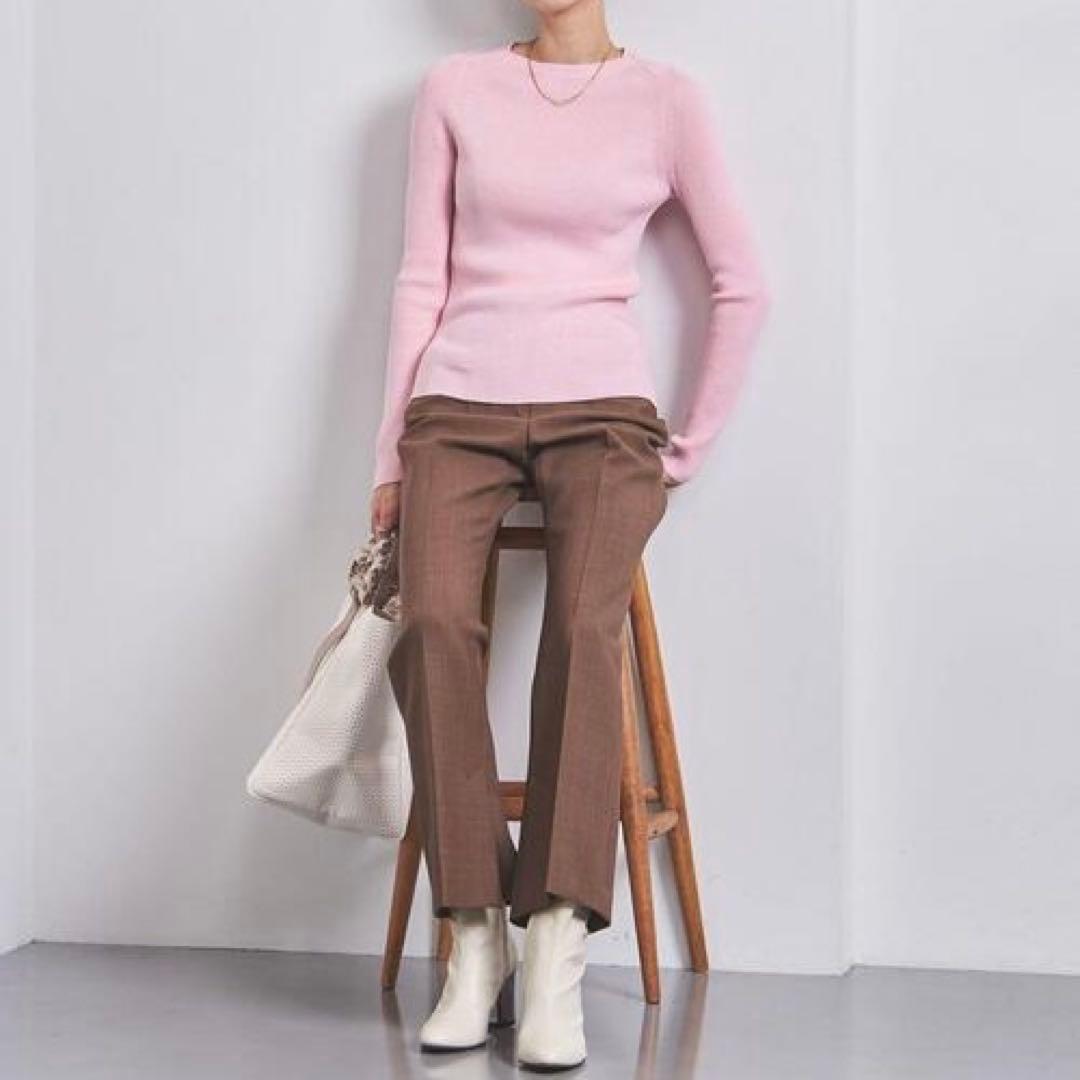 [たびこ ] SLOANE×UA - 一部別注14Gリブクルーネックニット