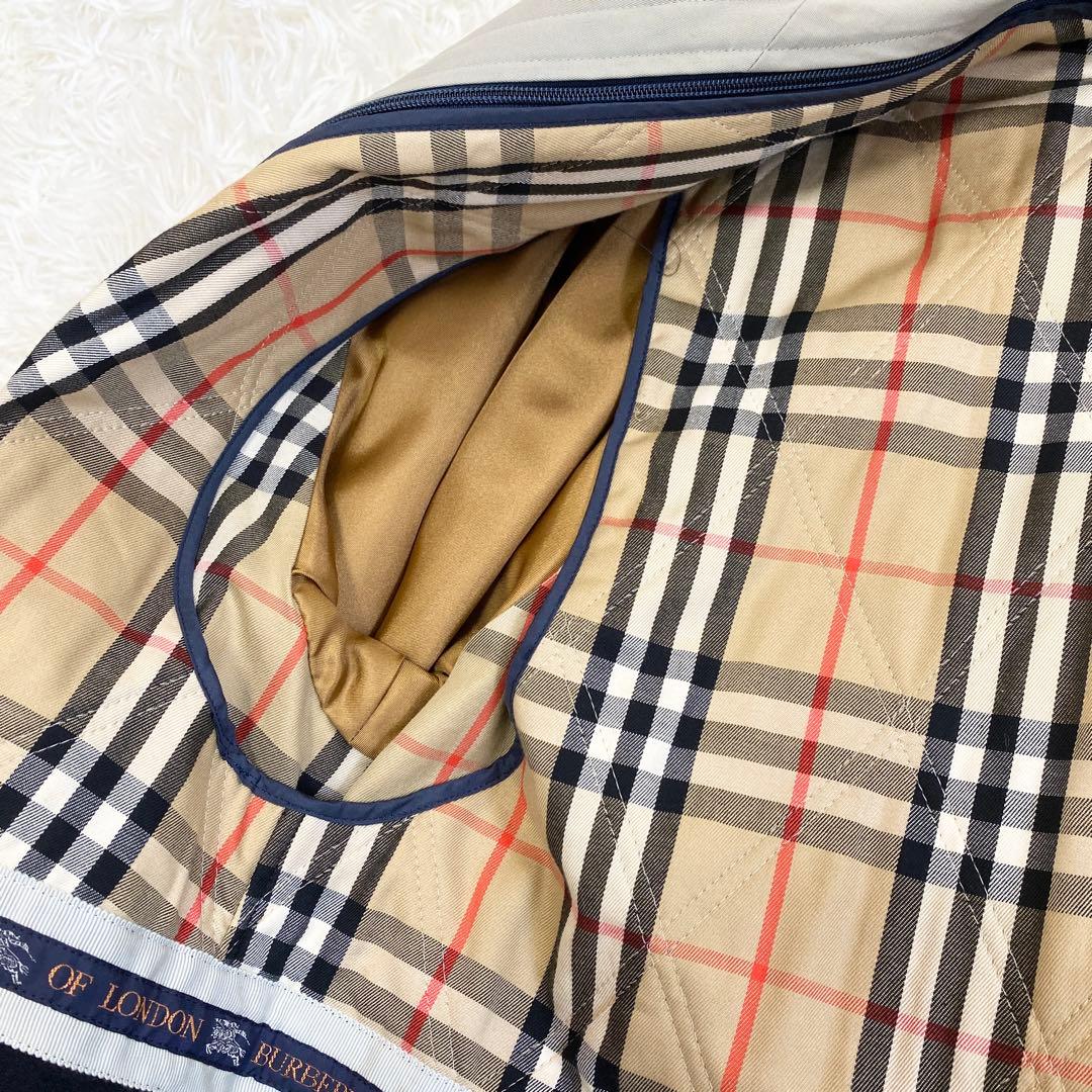 【美品・希少・XL】 バーバリー ステンカラーコート ノバチェック ライナー付き