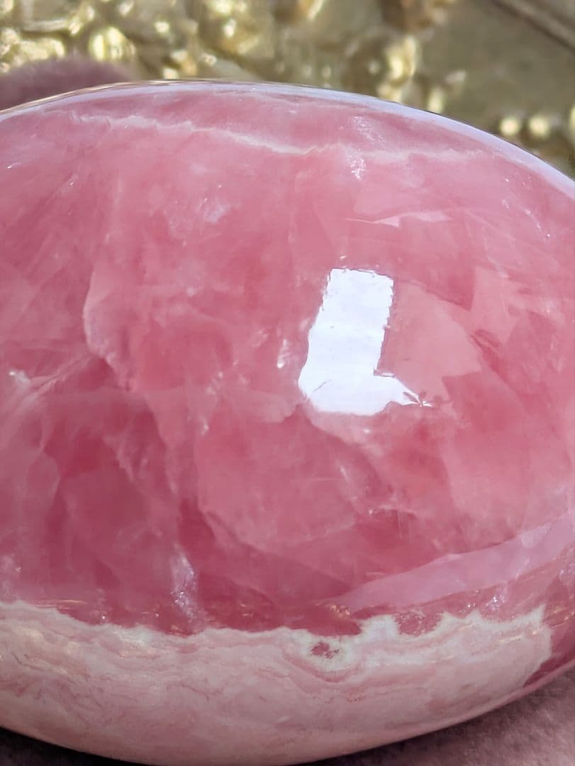 よ*み様 【インカローズ】 ロードクロサイト エッグ アルゼンチン産 卵型 天然