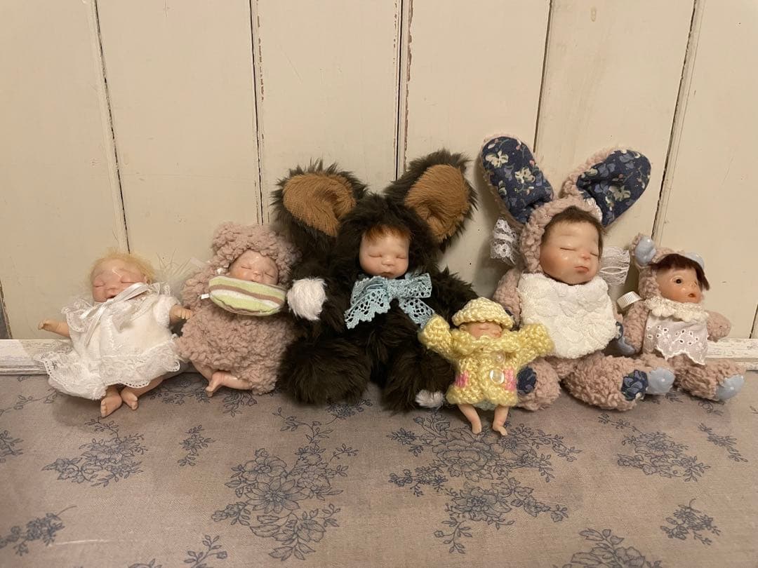 樹脂粘土　ベビー　天使　一点物　6人セット　ハンドメイド