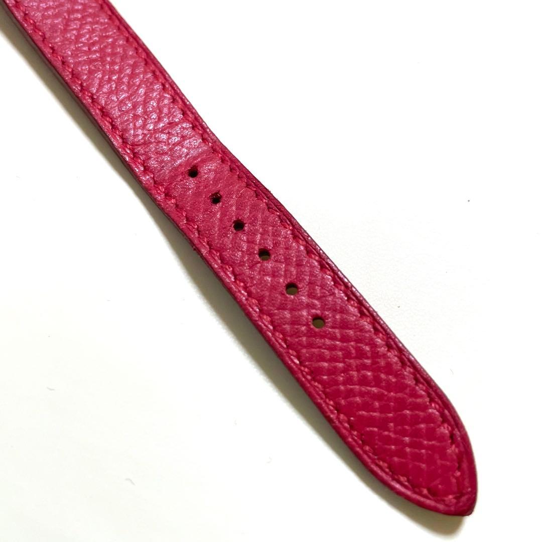 HERMES エルメス ケリーウォッチ ゴールド文字盤 レッド 赤 腕時計