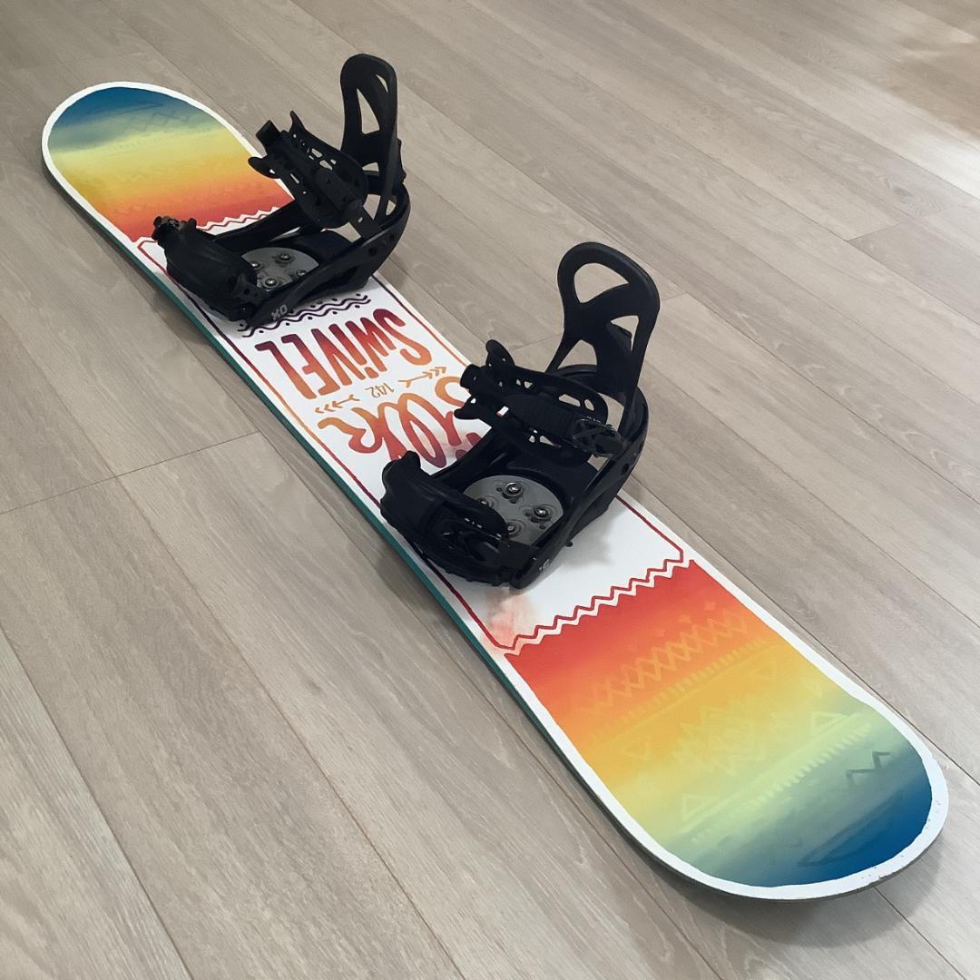 062SWIVEL SILK142cmレディーススノーボード初心者グラトリセット