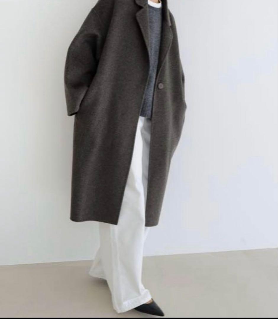 値下げ【新品】evernavyエバーネイビー リバーロングコクーンコート M