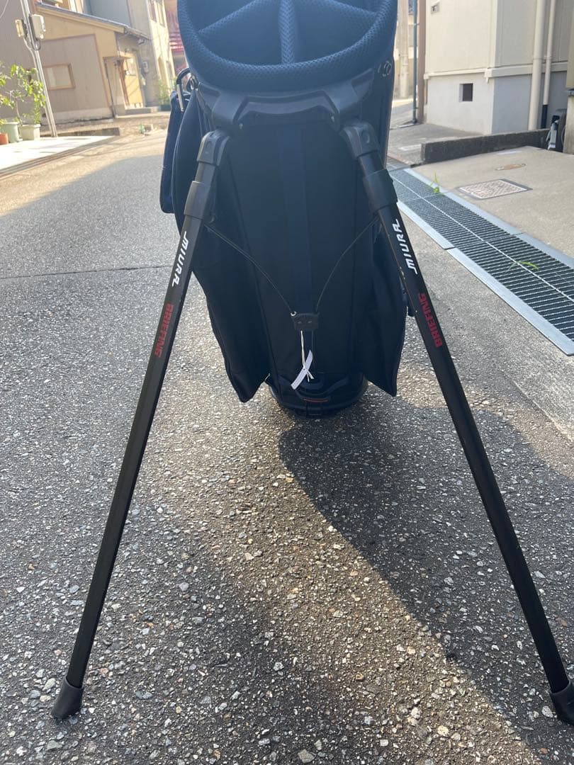 三浦技研×BRIEFING コラボキャディバッグ ゴルフバッグ ネイビー