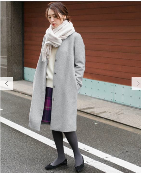 アーバンリサーチ　ROSSO Ｖネックノーカラーコート