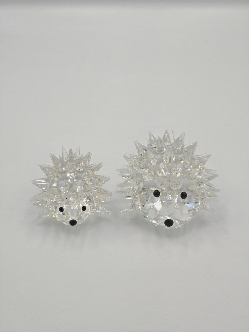 スワロフスキー ハリネズミ 置物 2個セット