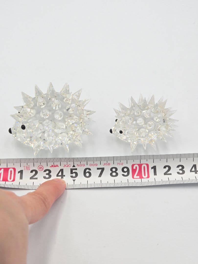 スワロフスキー ハリネズミ 置物 2個セット