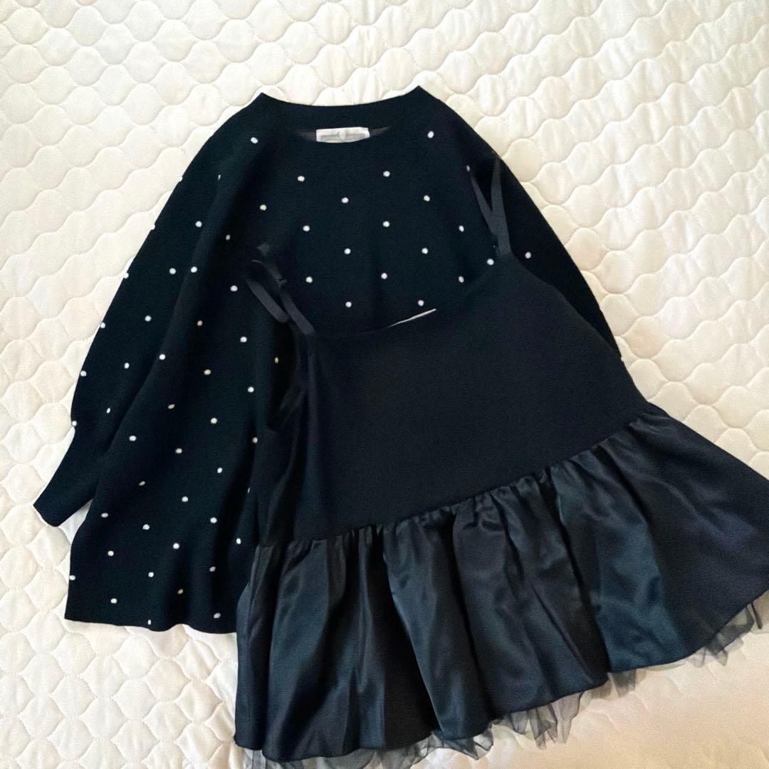 【24SS美品】定価2.8万✴︎BEARDSLEY チュチュキャミニット ドット