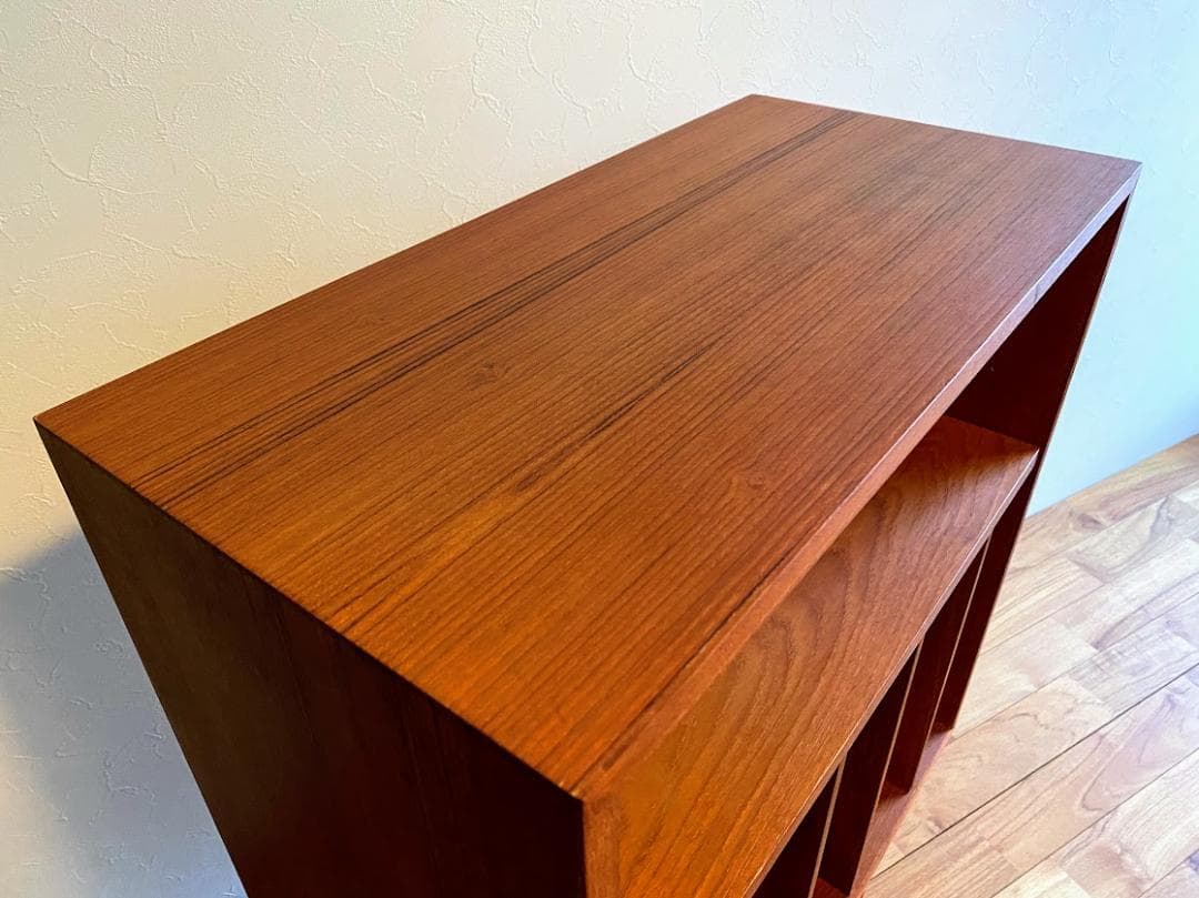 プロフ必読　デンマーク製 チーク レコードキャビネット 仕上済