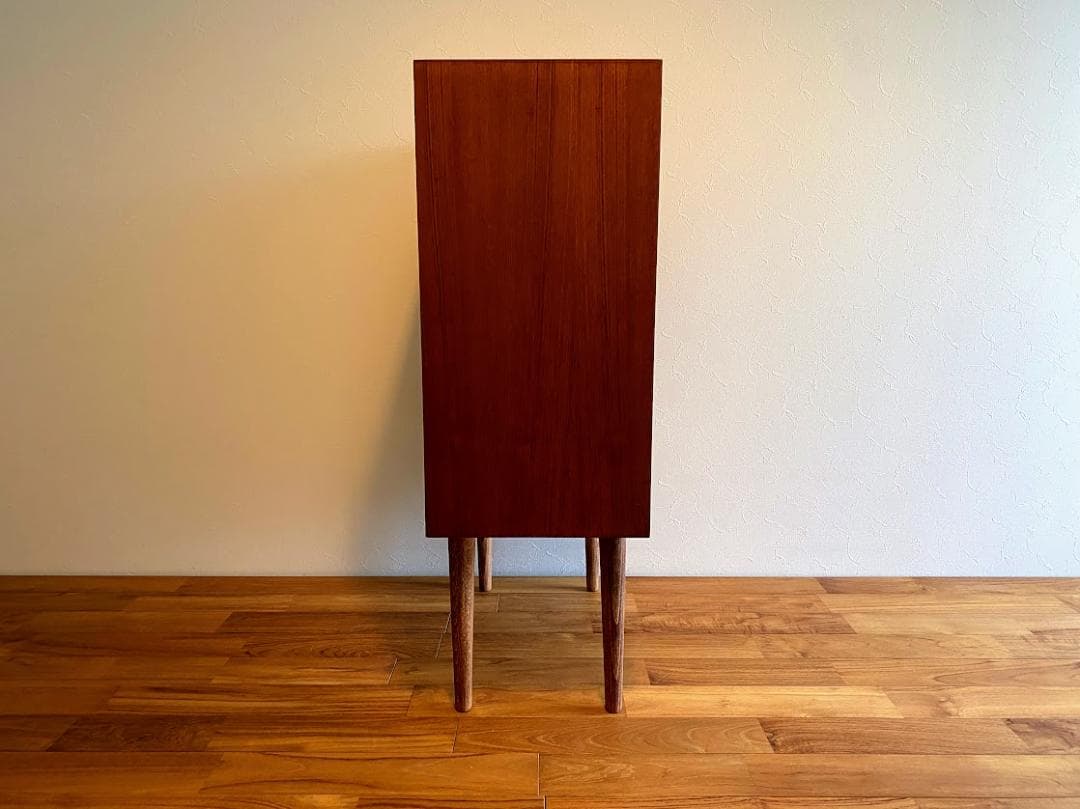 プロフ必読　デンマーク製 チーク レコードキャビネット 仕上済