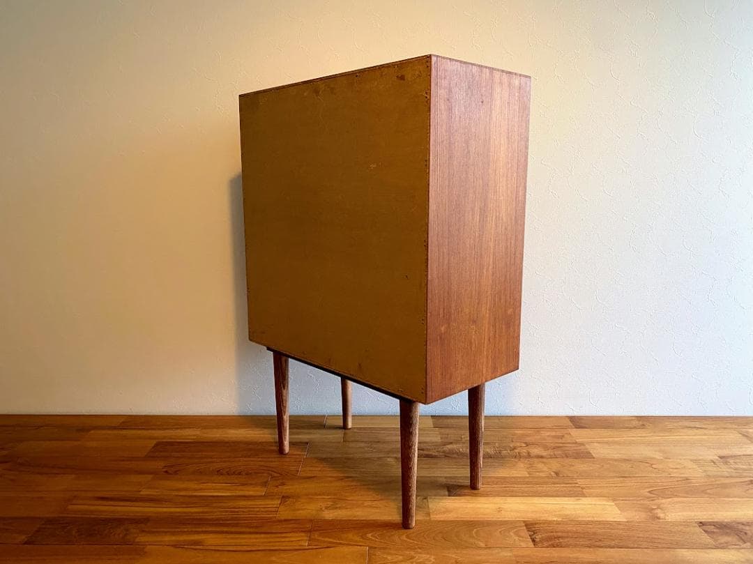 プロフ必読　デンマーク製 チーク レコードキャビネット 仕上済