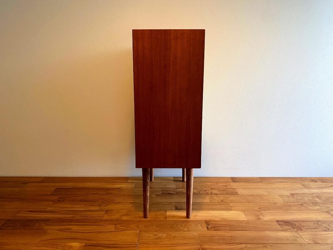 プロフ必読　デンマーク製 チーク レコードキャビネット 仕上済