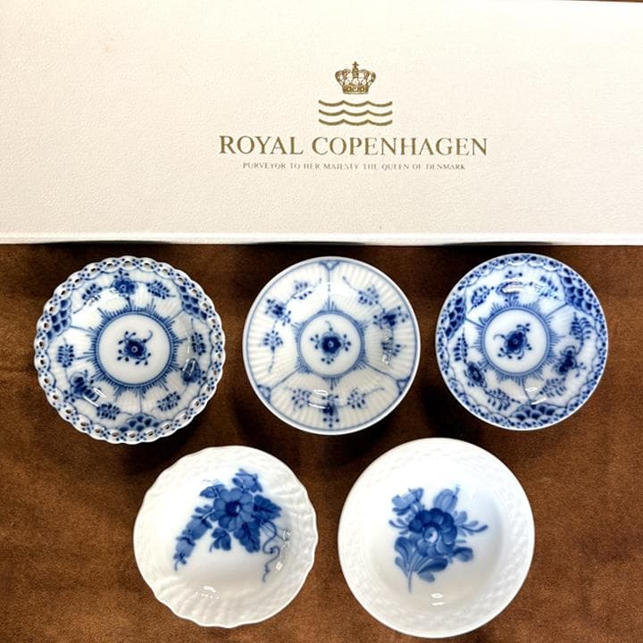 [未使用] ロイヤルコペンハーゲン 豆皿 ミニプレート5種