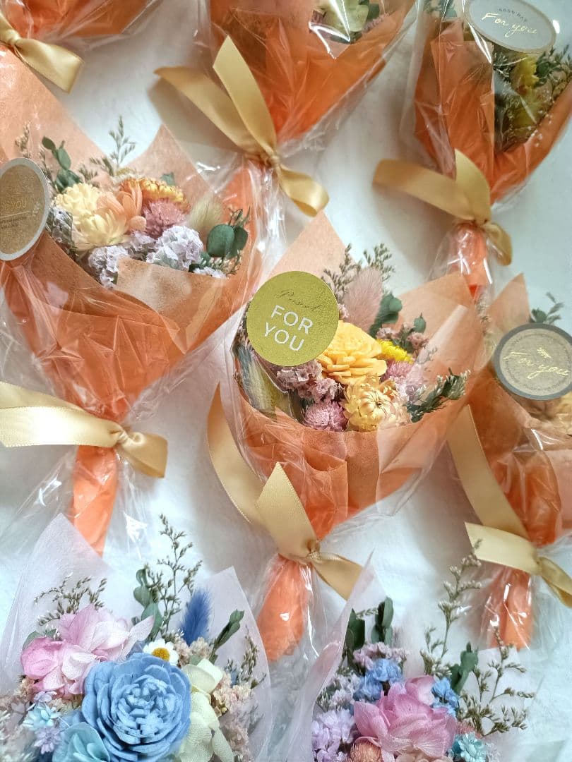 ♡リコページ♡ドライフラワーラッピングブーケ❀大きさいろいろ♡