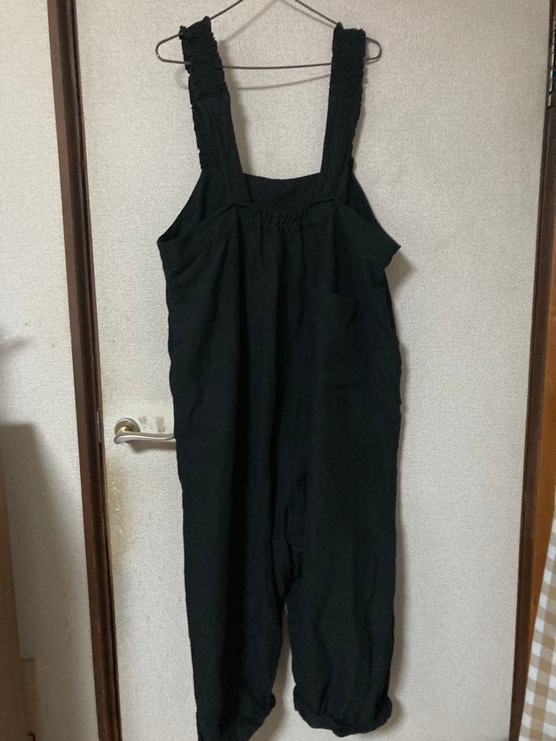 ネストローブコットンリネンフリルストラップパンツ