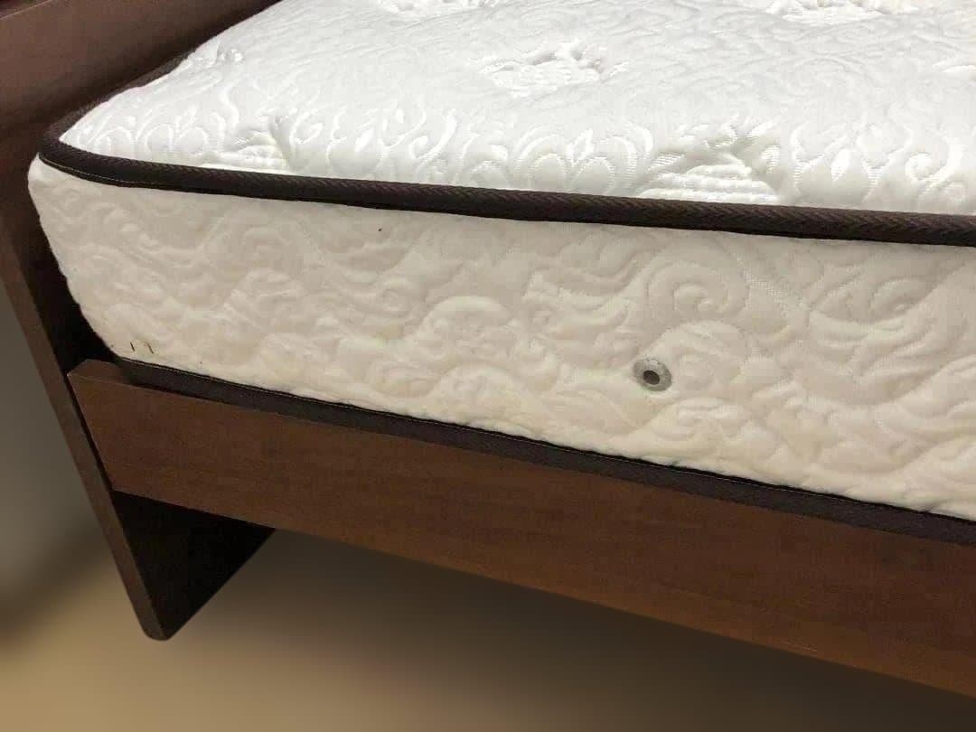 マナベインテリアハーツ とダブルマットレスとベッドフレーム セット　1215-1