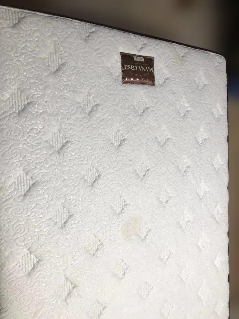 マナベインテリアハーツ とダブルマットレスとベッドフレーム セット　1215-1