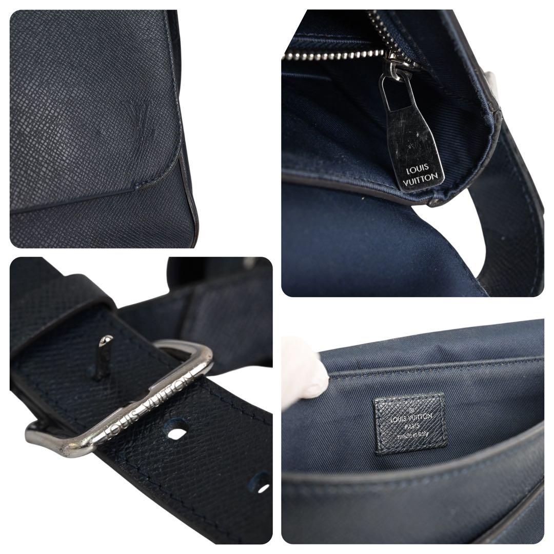 【美品】ルイヴィトン　タイガ　ロマン　ショルダーバッグ　メッセンジャー　レザー