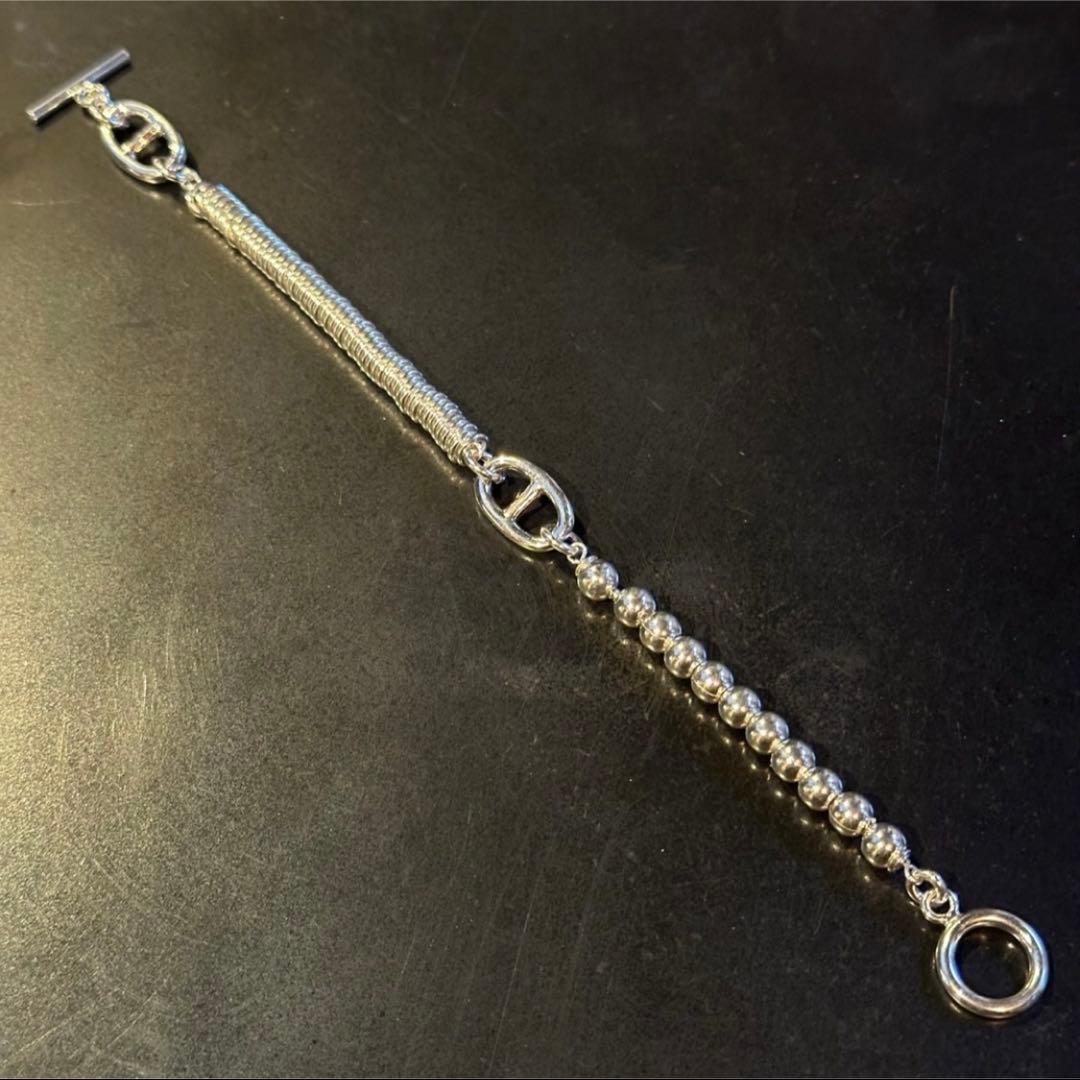 アクセサリー SILVER925 ANCHOR DOUBLE CHAIN BRACELET