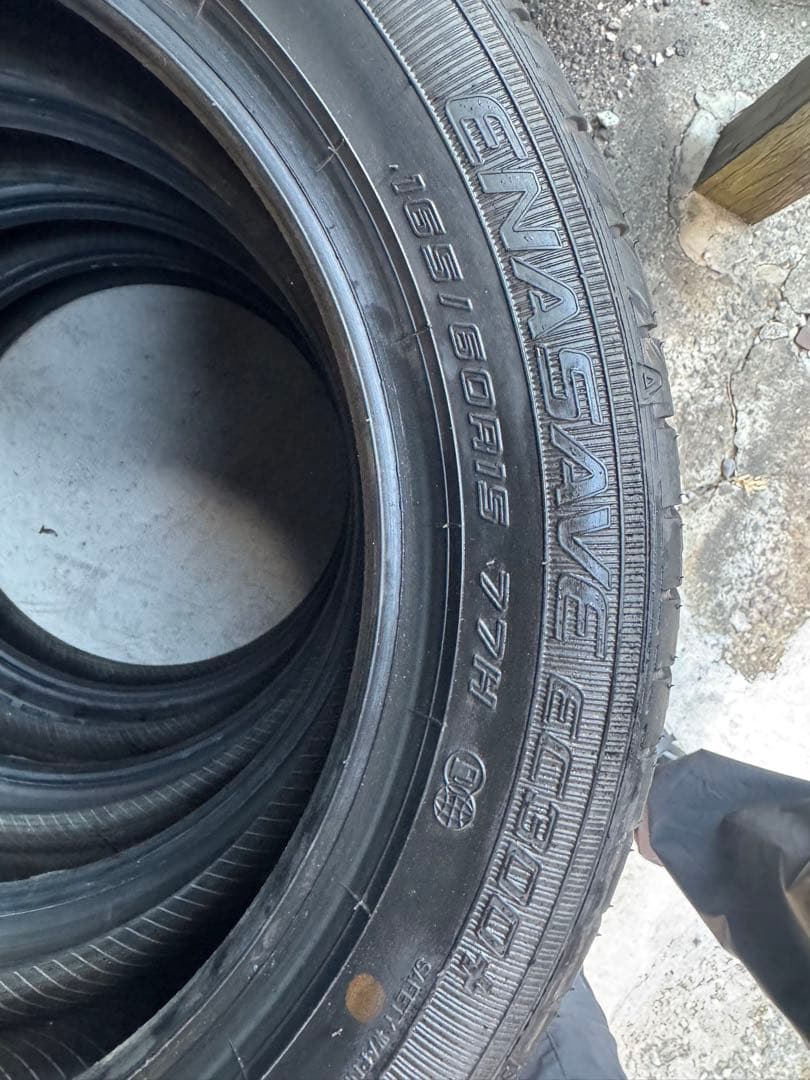 ⭐︎バリ溝⭐︎ 165/60R15 ダンロップ　エナセーブ300+ 中古品4本セット