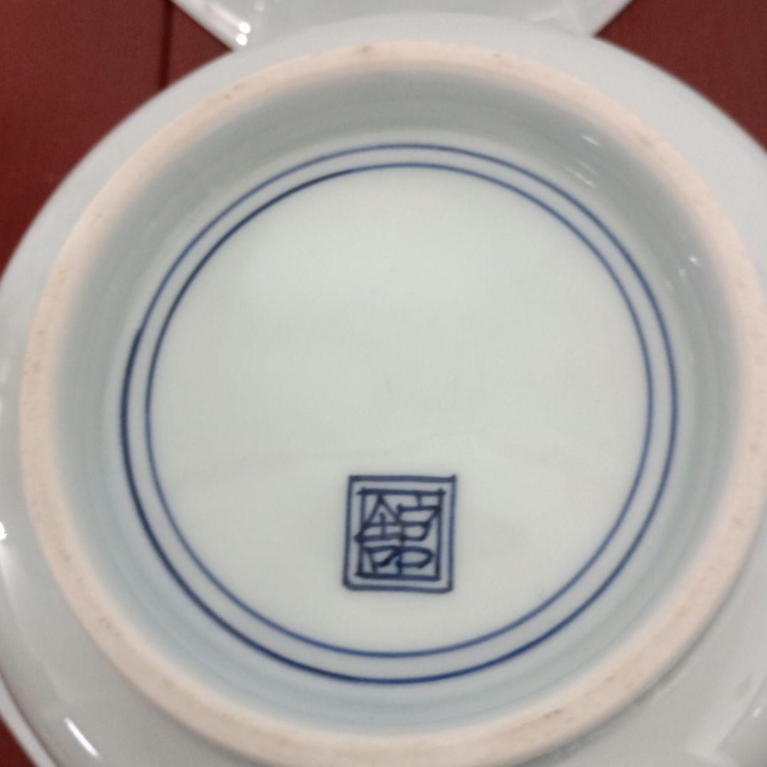 有田焼　館林弘明　鳥絵　八角皿　 4枚　保管品