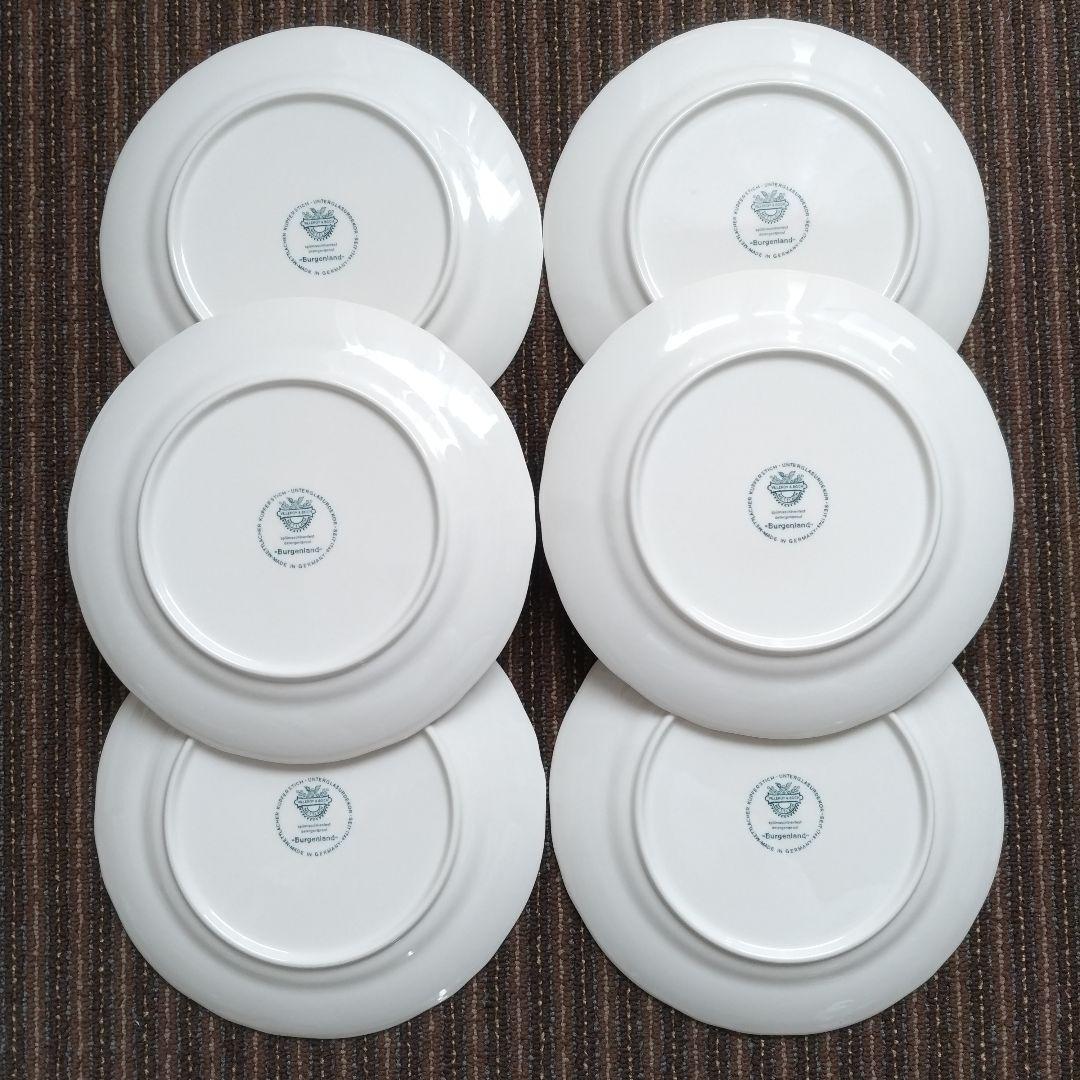 【美品】ビレロイ&ボッホ　ブルゲンラント　赤　　前菜皿／デザート皿　６枚セット