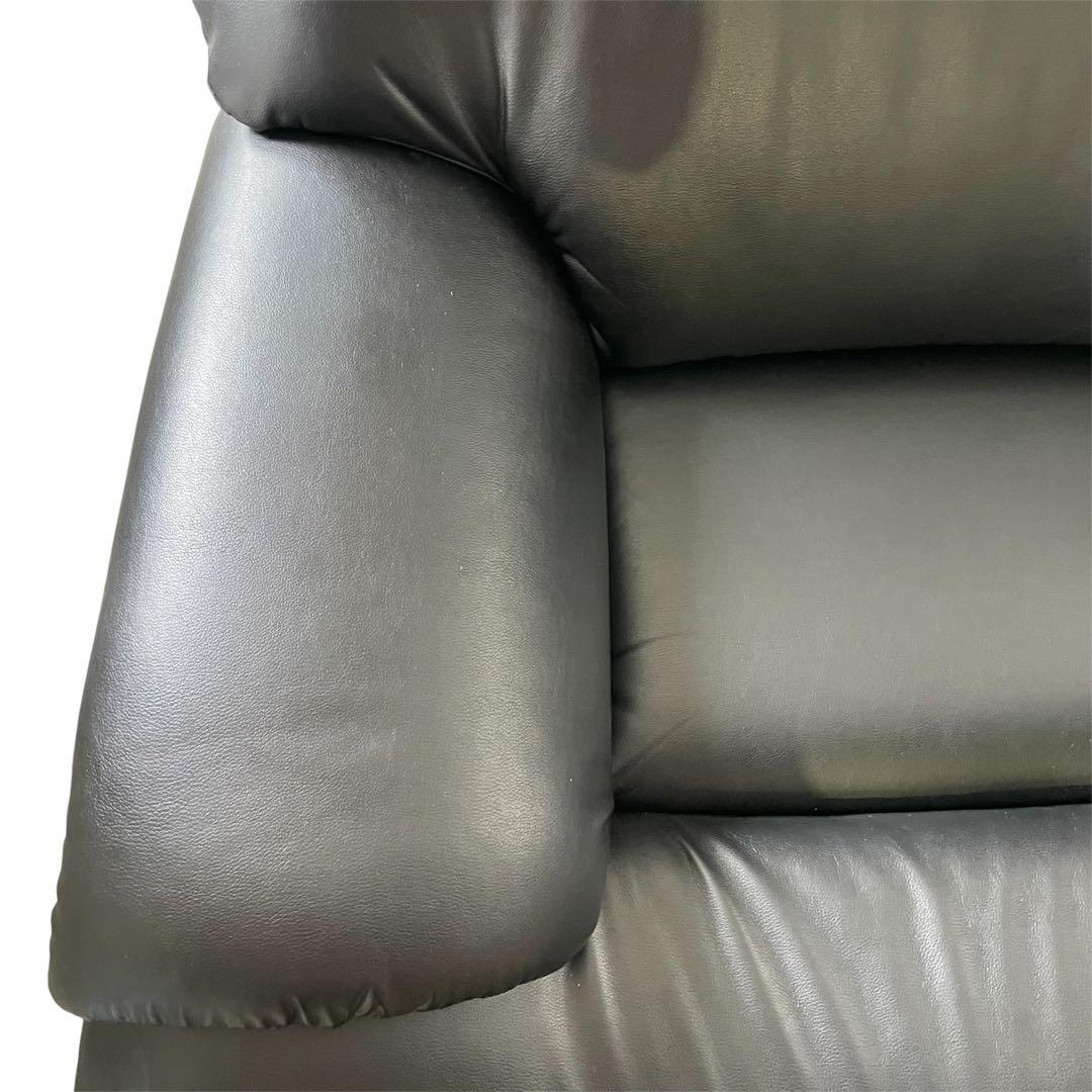 EAST WOOD イーストウッド 1人掛けソファ 回転チェア ブラック 黒