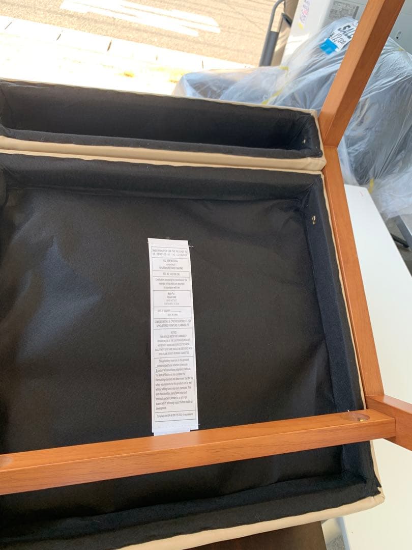 一人掛けソファ　アームチェア　ベージュ　ファブリックチェア 椅子(滋賀県内のみ)