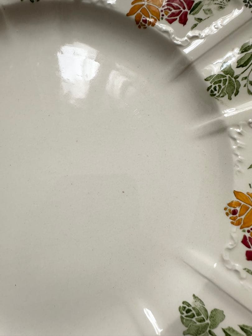 サルグミンヌ　フランス　アンティーク　プレート　皿　平皿　ブロカント