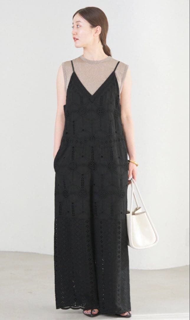 IENAレースオールインワン38ブラック